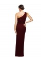 Stretch Crepe One Shoulder Long Sleeveless Black Tie Evening Gown / Prom Dress / Bridesmaid Dress Southampton