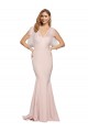 Low Back Stretch Crepe & Tulle Sweetheart Long Sleeveless Formal Dress / Bridesmaid Dress Southampton