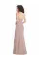 Dusty Pink Stretch Crepe Sweetheart Long Sleeveless Formal Dress / Bridesmaid Dress Southampton