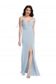 Low Back Stretch Crepe Strapless Long Sleeveless Bridesmaid Dress / Formal Dress Southampton