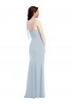 Low Back Stretch Crepe Strapless Long Sleeveless Bridesmaid Dress / Formal Dress Southampton