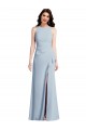 Stretch Crepe Halter Neck Long Sleeveless Formal Dress / Bridesmaid Dress Southampton