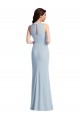Stretch Crepe Halter Neck Long Sleeveless Formal Dress / Bridesmaid Dress Southampton