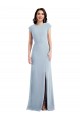 Open Back Stretch Crepe Long Cap Sleeves Formal Evening Gown / Prom Dress / Bridesmaid Dress Southampton