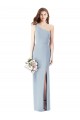 Stretch Crepe One Shoulder Long Sleeveless Semi Formal Evening Dress / Prom Dress / Bridesmaid Dress Southampton