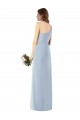 Stretch Crepe One Shoulder Long Sleeveless Semi Formal Evening Dress / Prom Dress / Bridesmaid Dress Southampton