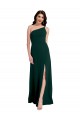 Open Back Stretch Crepe One Shoulder Long Sleeveless Formal Evening Gown / Prom Dress / Bridesmaid Dress Southampton