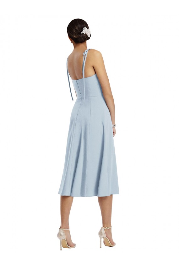 Stretch Crepe Sweetheart Midi Length Sleeveless Evening Gown / Prom Dress / Bridesmaid Dress Southampton