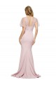 V-Back Stretch Crepe & Tulle One Shoulder Short Sleeves Long Formal Evening Gown / Prom Dress / Bridesmaid Dress Southampton