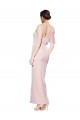 Low Back Stretch Crepe One Shoulder Long Sleeveless Formal Evening Gown / Prom Dress / Bridesmaid Dress Southampton