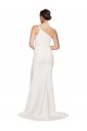 Sheath Stretch Crepe One Shoulder Sweep Train Sleeveless Semi Formal Evening Dress / Prom Dress / Bridesmaid Dress Southampton