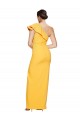 Saffron Stretch Crepe One Shoulder Long Sleeveless Formal Evening Gown / Prom Dress / Bridesmaid Dress Southampton