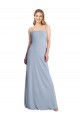 Open Back Stretch Crepe Square Neck Long Sleeveless Prom Dress / Bridesmaid Dress Southampton