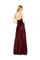 Stretch Satin Spaghetti Straps Long Sleeveless Bridesmaid Dress / Evening Dress Southampton