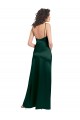 Open Back Hunter Stretch Satin Scoop Neck Long Sleeveless Formal Evening Gown / Prom Dress / Bridesmaid Dress Southampton