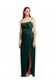 Low Back Stretch Satin Spaghetti Straps Long Sleeveless Formal Evening Gown / Prom Dress / Bridesmaid Dress Southampton