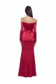 Stretch Satin Sweetheart Long Long Sleeves Formal Evening Gown / Prom Dress / Bridesmaid Dress Southampton