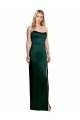 Stretch Satin Scoop Neck Long Sleeveless Formal Evening Gown / Prom Dress / Bridesmaid Dress Southampton