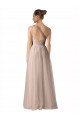 Keyhole Back Tulle Spaghetti Straps Long Sleeveless Formal Dress / Bridesmaid Dress Southampton