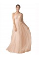 Keyhole Back Tulle Spaghetti Straps Long Sleeveless Formal Dress / Bridesmaid Dress Southampton