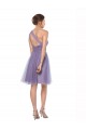 Watermelon Tulle One Shoulder Long Sleeveless Bridesmaid Dress Southampton
