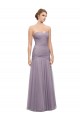 Heather Tulle Sweetheart Long Sleeveless Bridesmaid Dress Southampton
