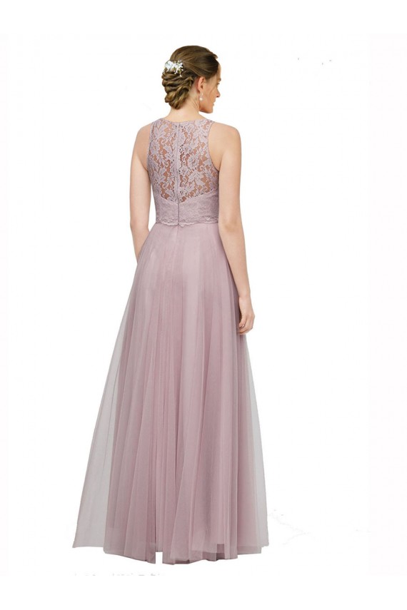 Tulle & Lace Sweetheart Long Sleeveless Bridesmaid Dress Southampton