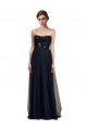 Black Tulle Sweetheart Long Sleeveless Bridesmaid Gown Southampton