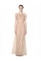 Tulle Illusion Neck Long Sleeveless Bridesmaid Dress Southampton