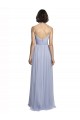 Lilac Tulle Spaghetti Straps Long Sleeveless Bridesmaid Dress Southampton