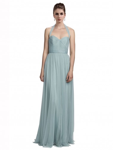 Tulle Halter Neck Long Sleeveless Bridal Party Dress / Evening Dress Southampton