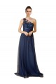 Tulle One Shoulder Sweep Train Sleeveless Bridesmaid Dress Southampton