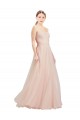 Open Back Tulle Sweetheart Long Sleeveless Semi Formal Dress / Bridesmaid Dress Southampton