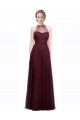Red Tulle Halter Neck Long Sleeveless Bridesmaid Dress Southampton