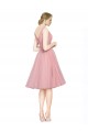 Tulle V-Neck Knee Length Sleeveless Bridesmaid Gown Southampton