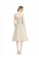 Tulle Strapless Cocktail Length Sleeveless Bridesmaid Dress Southampton