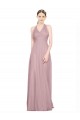 Low Back Tulle Halter Neck Long Sleeveless Bridesmaid Gown Southampton