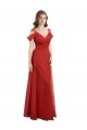 V-Back Tulle Sweetheart Long Cold Shoulder Formal Dress / Bridesmaid Dress Southampton