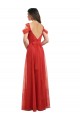 V-Back Tulle Sweetheart Long Cold Shoulder Formal Dress / Bridesmaid Dress Southampton