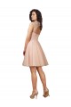 Keyhole Back Tulle & Lace Sweetheart Knee Length Cap Sleeves Bridesmaid Dress Southampton