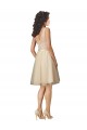 V-Back Tulle & Lace V-Neck Knee Length Sleeveless Bridesmaid Dress Southampton