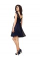 V-Back Tulle & Lace Bateau Neck Knee Length Sleeveless Bridesmaid Dress Southampton