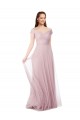 Tulle Off the Shoulder Long Sleeveless Bridesmaid Dress / Evening Dress Southampton