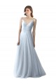 Soft Tulle Spaghetti Straps Long Sleeveless Bridesmaid Dress Southampton