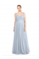 Tulle Spaghetti Straps Long Sleeveless Evening Gown / Bridesmaid Dress Southampton