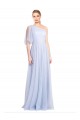 Tulle One Shoulder Long Flutter Sleeves Bridesmaid Dress Southampton
