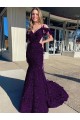 Velvet Sequin Spaghetti Straps Court Train Sleeveless Prom Dress / Evening Dress Southampton