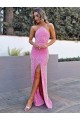 Velvet Sequin Halter Neck Long Sleeveless Prom Dress Southampton