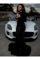 Velvet Sequin One Shoulder Sweep Train Long Sleeves Prom Dress Southampton