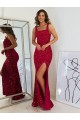 Velvet Sequin Square Neck Long Sleeveless Prom Dress Southampton